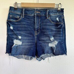 Old Navy High Rise Jean Shorts Secret Slim Pockets Cut Off Denim